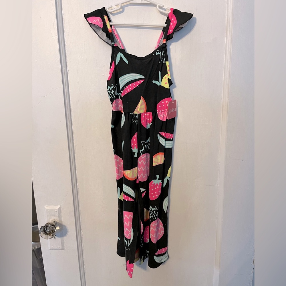 Fab Kids 6-7 girls romper pant one piece-NWT